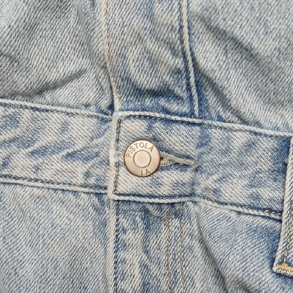 Pistola Denim Jumpsuit in Light Blue - Picture 7 of 8